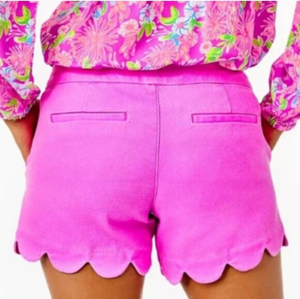Lilly Pulitzer Amethyst Scalloped Buttercup Stretch Women Shorts 2